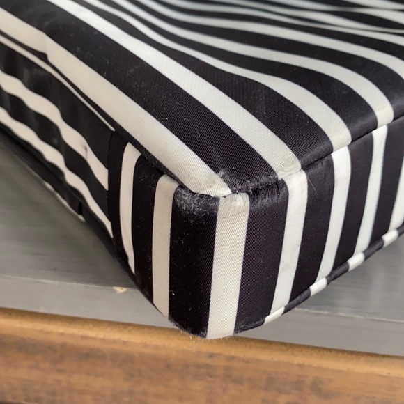 kate spade Black and Ivory Striped Laptop Bag - Picture 13 of 14